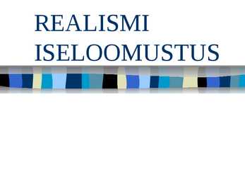 Realismi iseloomustus