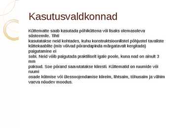 Küttekaablid ja matid #2