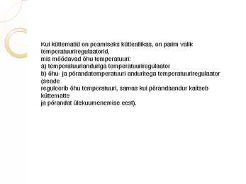 Küttekaablid ja matid #13