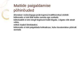 Küttekaablid ja matid #14