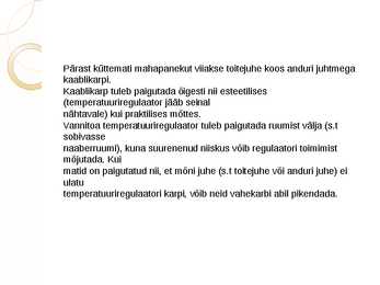 Küttekaablid ja matid #19