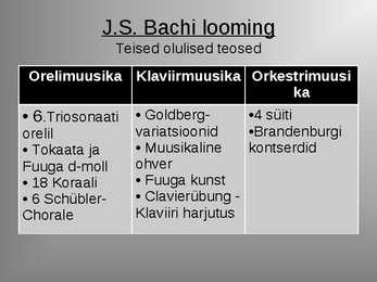 J S Bach #13