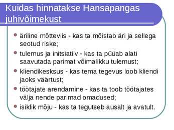Juhile vajalikud isikuomadused #15