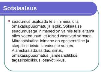 Juhile vajalikud isikuomadused #7