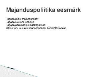 Euroopa Liidu majanduslik olemus #2