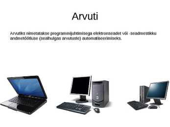 Arvuti riistvara slaidiesitlus #2