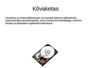Arvuti riistvara slaidiesitlus #11