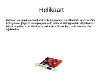 Arvuti riistvara slaidiesitlus #13