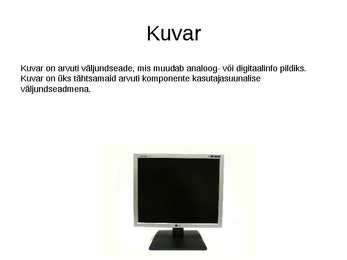 Arvuti riistvara slaidiesitlus #18