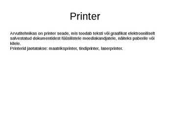 Arvuti riistvara slaidiesitlus #21