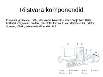 Arvuti riistvara slaidiesitlus #4