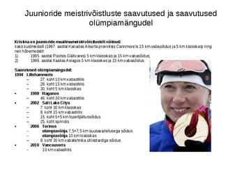 Kristina Šmigun Vähi referaat #5