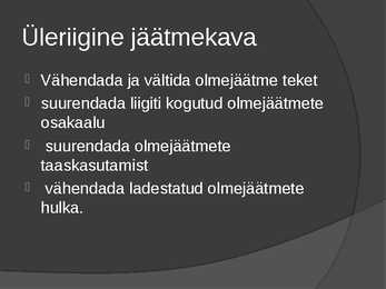 Ökoloogia ja keskkonnakaitse tehnoloogia presentatsioon #2