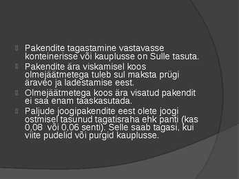 Ökoloogia ja keskkonnakaitse tehnoloogia presentatsioon #6