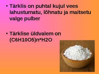 Tärklise ettekanne #2