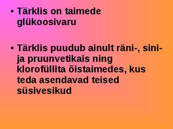 Tärklise ettekanne #3