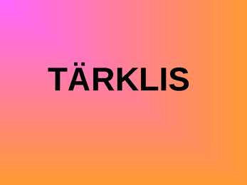 Tärklise ettekanne