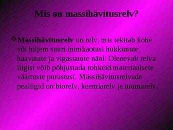 Massihävitusrelvad #2