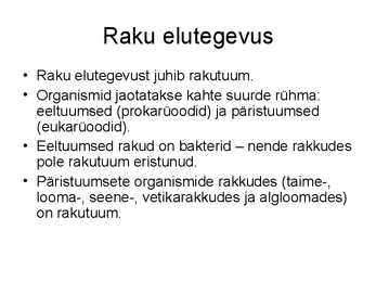 Bioloogia konspekt #4