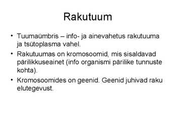 Bioloogia konspekt #6