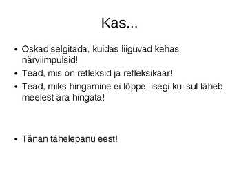 Närvisüsteemi tutvustav esitlus #28