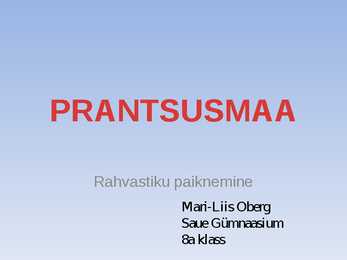 Prantsusmaa rahvastik