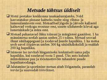 Ettekanne palumetsast #17