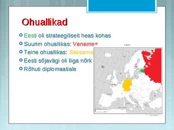 Eesti välispoliitika 1920-1940 #2