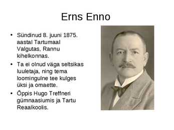 Ernst Enno Powerpoint #2