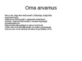 McDonalds #5