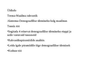 Maailma rahvastik ja demograafiline plahvatus #12