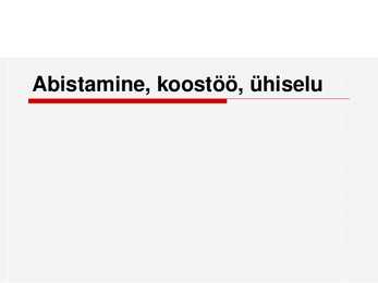 Abistamine-koostöö-ühiselu