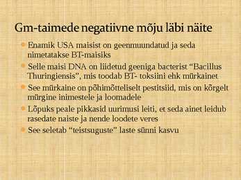 Slaidishow geenmutatsioontaimedest #8