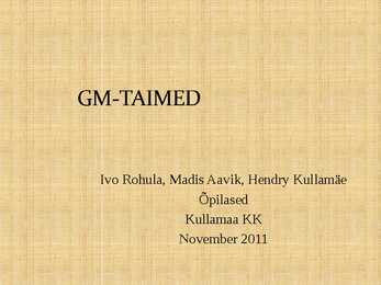 Slaidishow geenmutatsioontaimedest