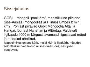 Gobi kõrb #2