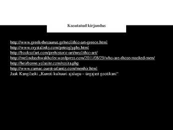 Neoliitiline kunst - kunstiajalugu #16