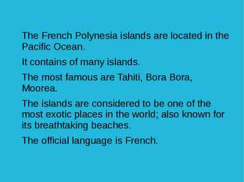 My dream destination #3
