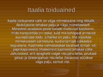 Itaalia köök #8