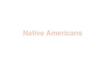 Powerpoint teemal Native Americans
