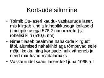 Laseri tööpõhimõte #4