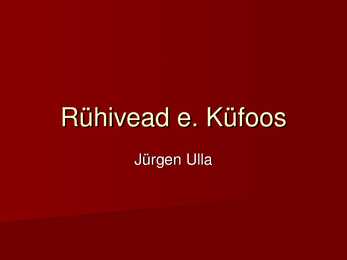 Rühivead