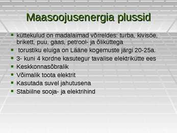 Keskkonnafüüsika presentatsioon maasoojusenergia kohta #9