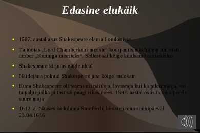 W-Shakespeare eluloo kokkuvõte #5