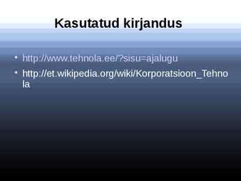 Korporatsioon Tehnola esitlus #8
