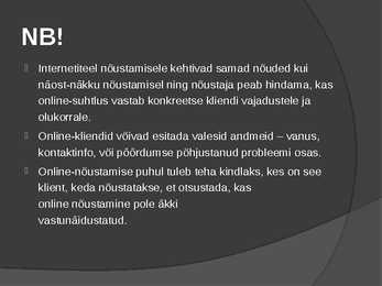 Online nõustamise eetika #12