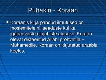 Esitlus islami kohta #4