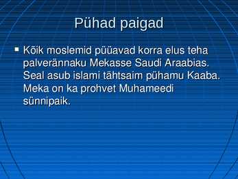 Esitlus islami kohta #7