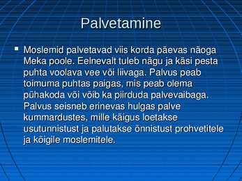 Esitlus islami kohta #8