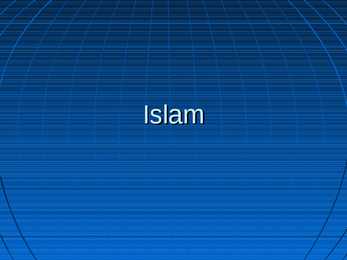 Esitlus islami kohta