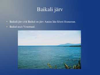 Baikali järv esitlus #2